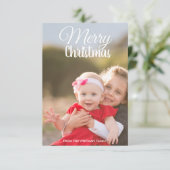 メリークリスマス 写真 カード (スタンド正面)
