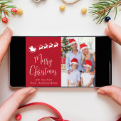 メリークリスマス 写真 サンタクロース シーズンカード