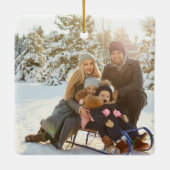 メリークリスマス 写真 セラミックオーナメント (裏面)
