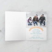 メリークリスマス | 冬のホリデーパターン シーズンカード (内部)