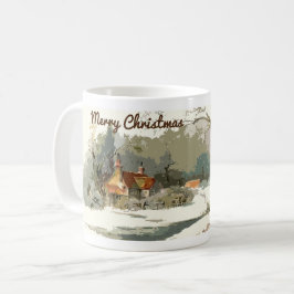 メリークリスマス – 冬のマグカップの家 コーヒーマグカップ