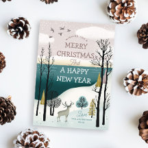 メリークリスマス.冬の森林地帯の北欧の風景