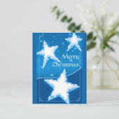 メリークリスマス | 冬の装飾スター シーズンポストカード (スタンド正面)