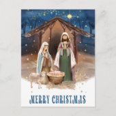 メリークリスマス.出生シー絵画ンズホリデー ポストカード (正面)