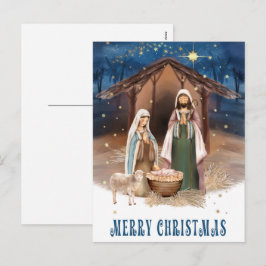 メリークリスマス.出生シー絵画ン シーズンポストカード