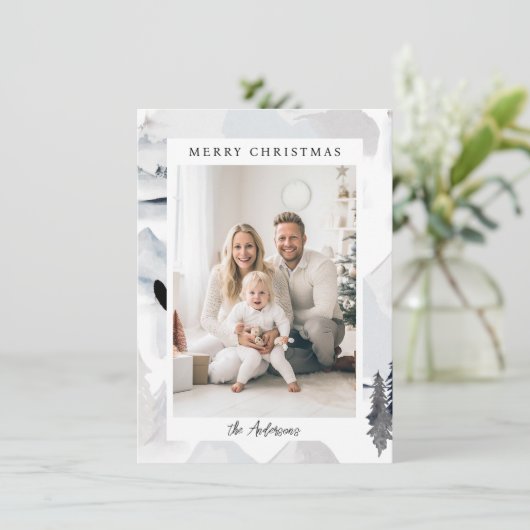 メリークリスマス!北欧シンプル写真 シーズンカード (スタンド正面)