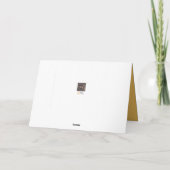 メリークリスマス、友人の折り畳みホリデーカード シーズンカード (裏面)