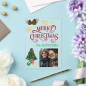 メリークリスマス 名前入り  アクリル招待状 (インサイチュ (ウェディング))