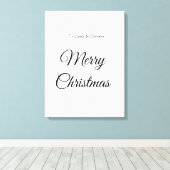 メリークリスマス 名前入り 名前入れ オーダーメイド ギフト キャンバスプリント (インサイチュ (ウッドフロア))