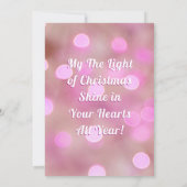 メリークリスマス&名前、かわいい犬またはあなたの写真 招待状 (裏面)