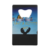 メリークリスマス！喜びに満ちたデジタルなクリスマスを！ クレジットカード栓抜き (正面)