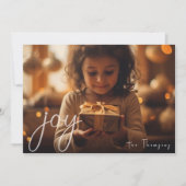 メリークリスマス、喜びのグリーティングカード シーズンカード (正面)