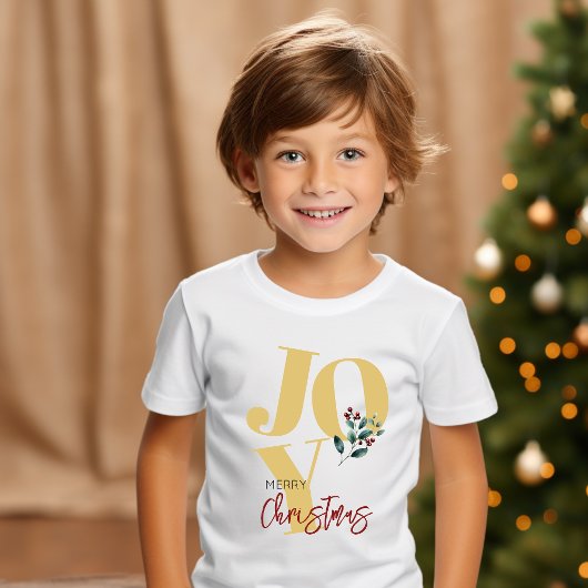 メリークリスマス、喜び家族の子供 トドラーTシャツ
