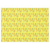 メリークリスマス，喜び，季節のごあいさつ，黄 テーブルクロス (正面(横))