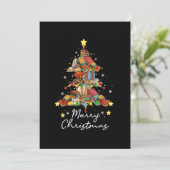 メリークリスマス 図書館の木 本を読むのが好きなリーさん 招待状 (スタンド正面)