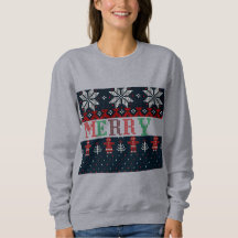メリークリスマス 女性スウェット