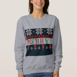 メリークリスマス 女性スウェット スウェットシャツ