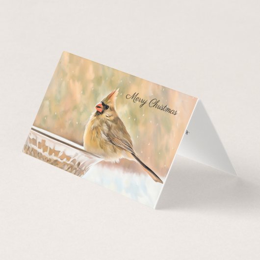 メリークリスマス – 女性（鳥）ショウジョウコウカンチョウ (正面)