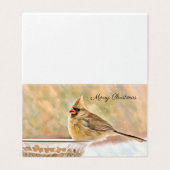 メリークリスマス – 女性（鳥）ショウジョウコウカンチョウ (外部フラット)