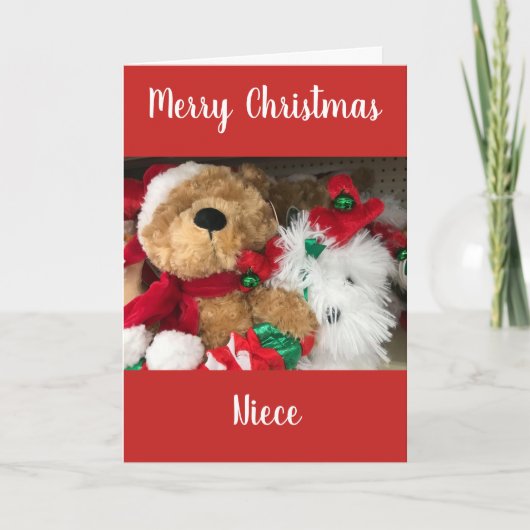 メリークリスマス**姪** シーズンカード (正面)