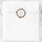 メリークリスマス | 子ども達のクリスマスを祝う ラウンドシール (バッグ)