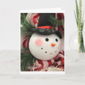 メリークリスマス&季節のごあいさつハッピーホリデー シーズンカード (正面)