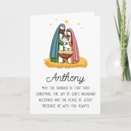 メリークリスマス　宗教的な名前で素敵なのね シーズンカード