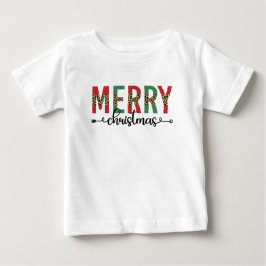 メリークリスマス 家族のクリスマス祝賀会 贈り物 ベビーTシャツ