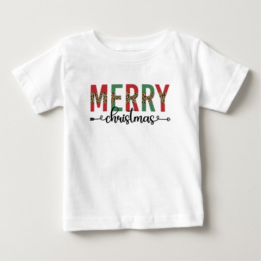 メリークリスマス 家族のクリスマス祝賀会 贈り物 ベビーTシャツ (正面)