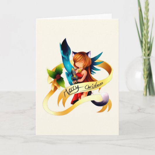 メリークリスマス-家族のポートレート シーズンカード (正面)