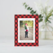 メリークリスマス |家族の写真はがきを追加 ポストカード (スタンド正面)