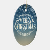 メリークリスマス 家族の定義 休日 セラミックオーナメント (右)