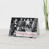 メリークリスマス |家族モダングループの写真 シーズンカード (正面)