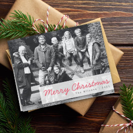 メリークリスマス |家族モダングループの写真 シーズンカード