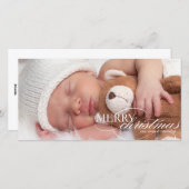 メリークリスマス-家族写真カード シーズンカード (正面/裏面)