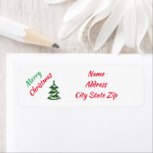 **メリークリスマス**差出人住所ラベル ラベル (インサイチュ)