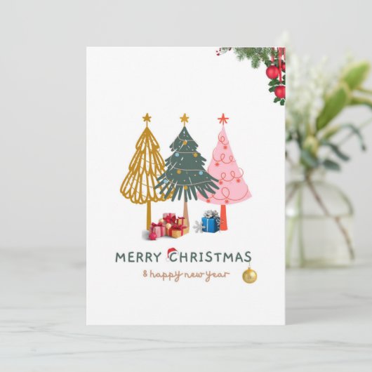 メリークリスマス&年賀状 シーズンカード (スタンド正面)