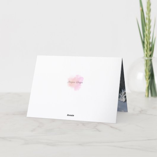 メリークリスマス、息子、折り畳まれたグリーティングカード カード (裏面)