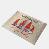 メリークリスマス、愛らしい格言雪 ドアマット (アングル)