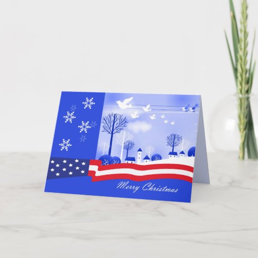 メリークリスマス.愛国的な シーズンカード (正面)