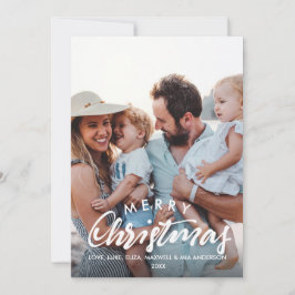 メリークリスマス　手描き　パーソナライズ　写真 シーズンカード