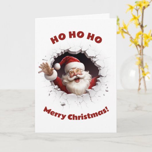 メリークリスマス – 折りたたみグリーティングカード カード (黄色い花)