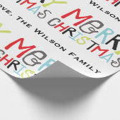 メリークリスマス |折り返し紙 ラッピングペーパー (角)