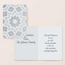 メリークリスマス、抽象的な星 箔カード
