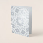 メリークリスマス、抽象的な星 箔カード (正面)