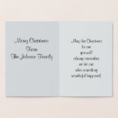 メリークリスマス、抽象的な星 箔カード (内部)