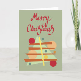 メリークリスマス – 抽象芸術の木 シーズンカード