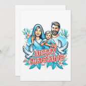 メリークリスマス 招待状 (正面/裏面)