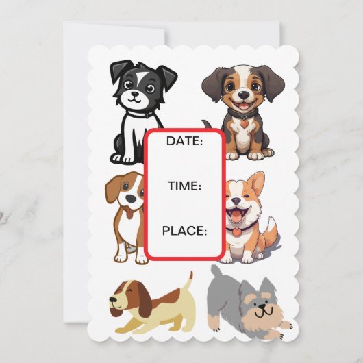 メリークリスマス 招待状 (裏面)