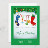 メリークリスマス 招待状 (正面/裏面)